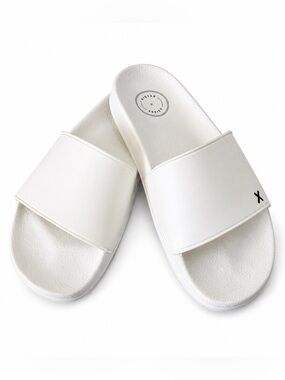 Sister x Soeur Beach Pool Slides Sandals White Made in Italy Women’s EU 40 US 10